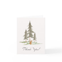Fox Thank You Card