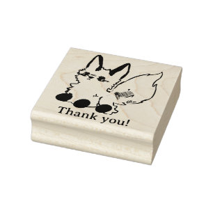 Fox, thank you! rubber stamp