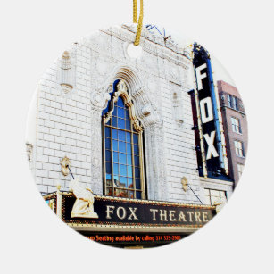 Fox Theatre, St Louis, Christmas Ornament, Ceramic Ornament