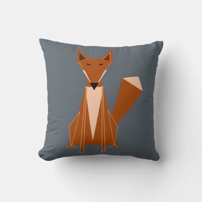 Fox Throw Pillow (Front)