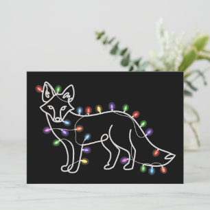 Fox Tree Christmas Xmas Pet Animal Lover Gifts  Holiday Card