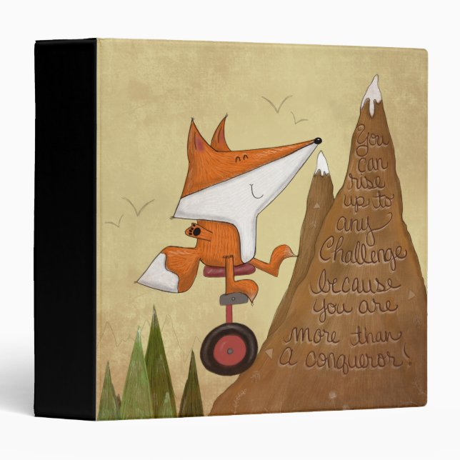 Fox Unicyclist-More Than a Conqueror Binder (Front/Spine)