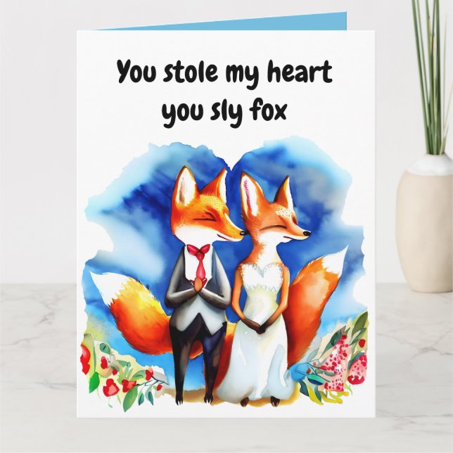 Fox Valentine's Day Card (Front)