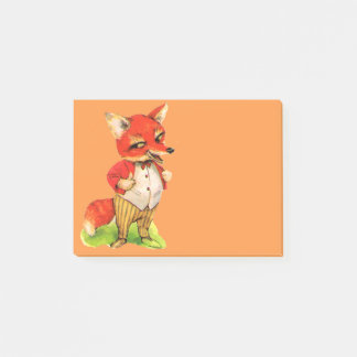 Fox Vintage art note gift