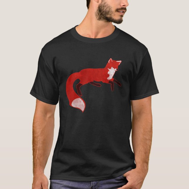 Fox Vintage Design T-Shirt (Front)
