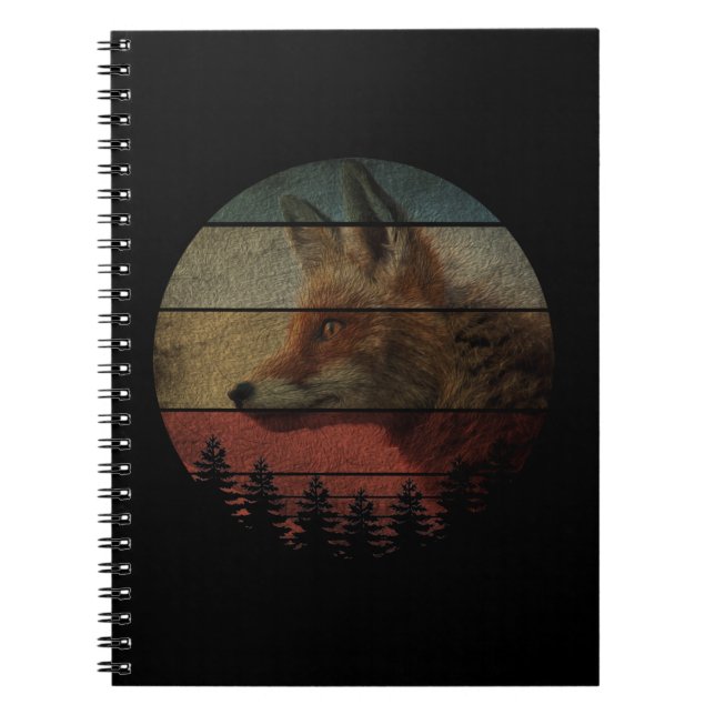 FOX VINTAGE PAINTING STYLE NOTEBOOK (Front)