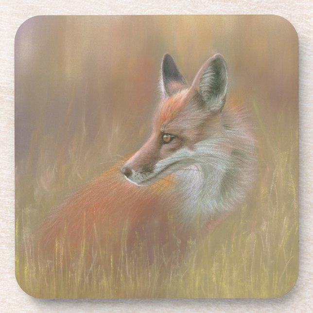 Fox wildlife coaster set (Front)