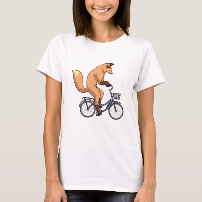 Fox with Bicycle T-Shirt (Front)