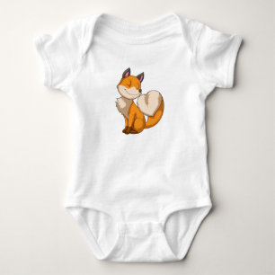 Fox with Heart Baby Bodysuit