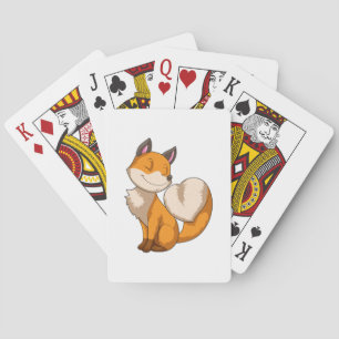 Fox with Heart Playing Cards