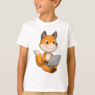 Fox with Laptop T-Shirt