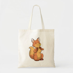 Fox with Lollipop Tote Bag