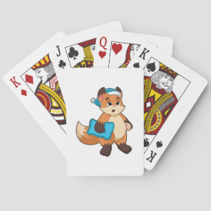 Fox with Nightcap Playing Cards