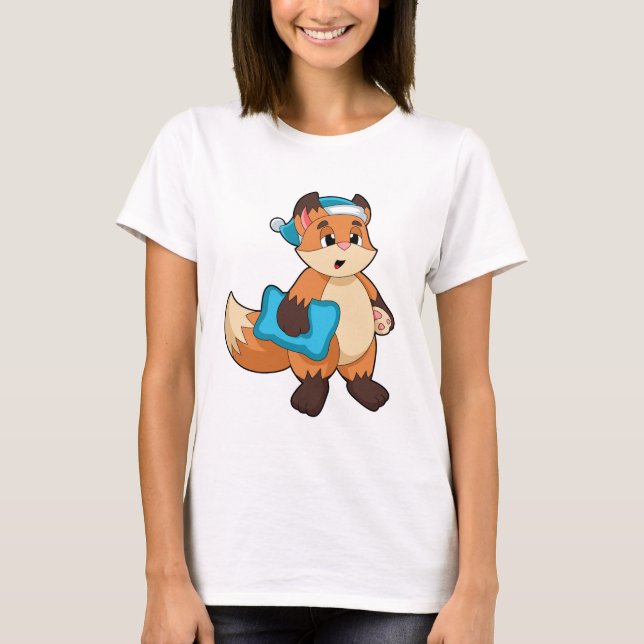 Fox with Nightcap T-Shirt (Front)