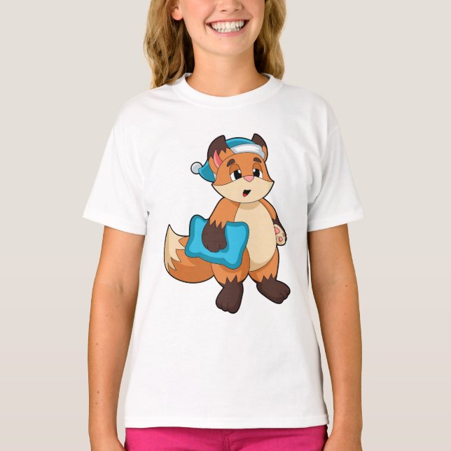 Fox with Nightcap T-Shirt (Front)