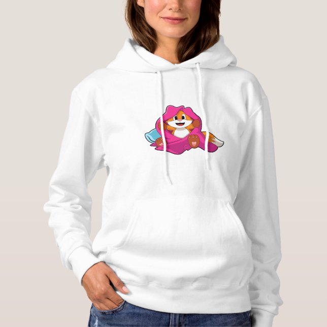 Fox with Pillow and Blanket Hoodie (Front)
