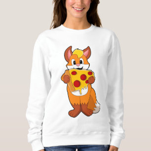 Fox with Pizza Sweatshirt