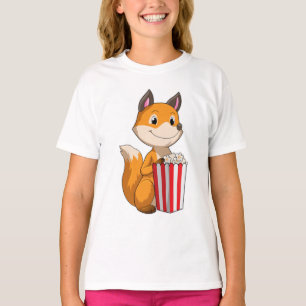 Fox with Popcorn T-Shirt