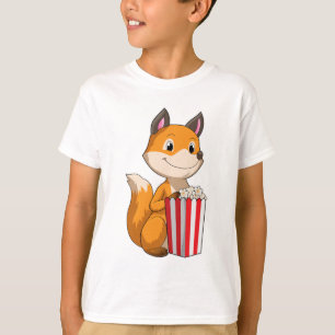 Fox with Popcorn T-Shirt