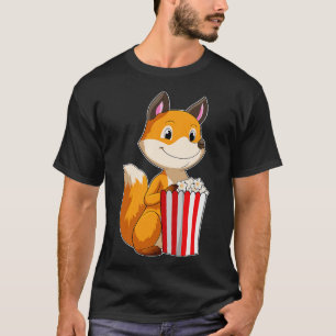 Fox with Popcorn T-Shirt