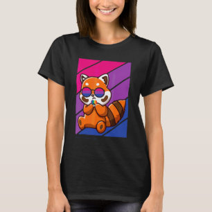 Fox With Pride Bisexual Flag Lgbtq Proud Ally Prid T-Shirt