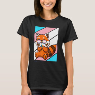 Fox With Pride Transgender Flag Lgbtq Proud Ally P T-Shirt