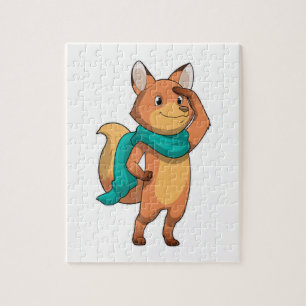 Fox with Scarf Jigsaw Puzzle