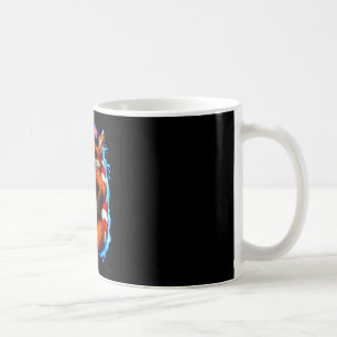Fox with sunglasses patriotic animal summer pool coffee mug