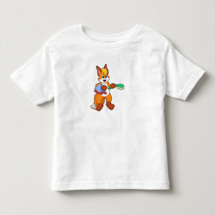 Fox with Towel & Brush Toddler T-shirt