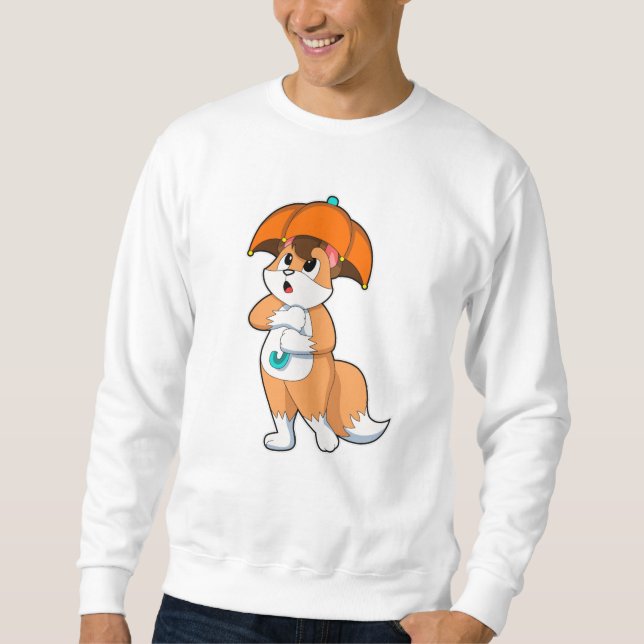 Fox with Umbrella Sweatshirt (Front)