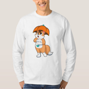 Fox with Umbrella T-Shirt