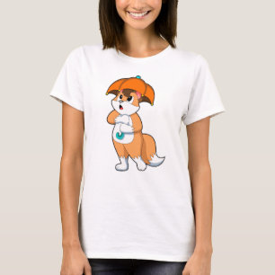 Fox with Umbrella T-Shirt