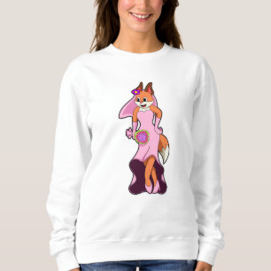 Fox with Wedding dress & Bunch of Flower Sweatshirt