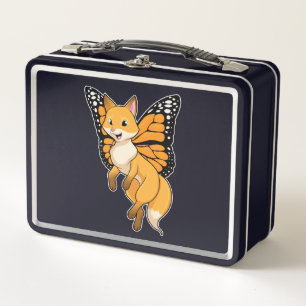 Fox with Wing Metal Lunch Box