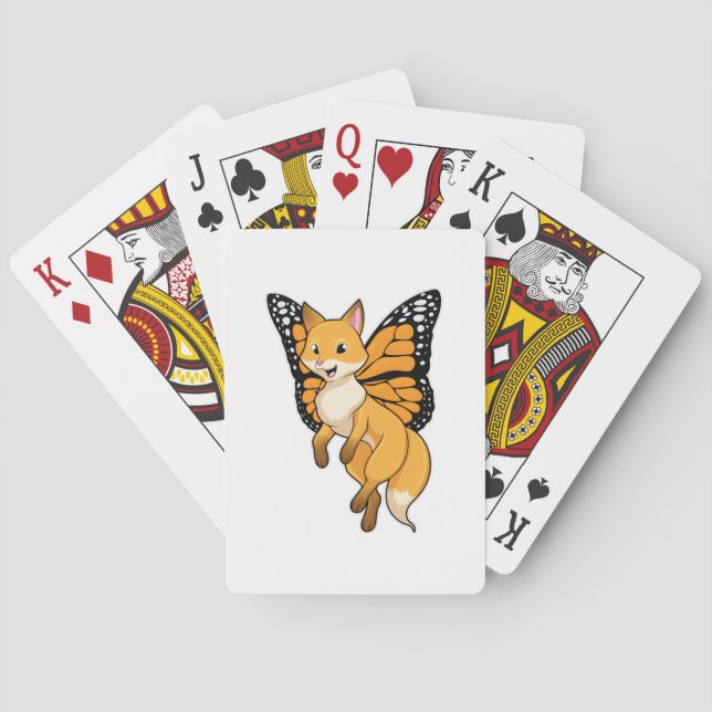 Fox with Wing Playing Cards (Back)