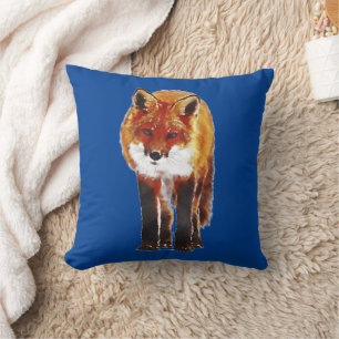 FOX WOODLAND ANIMAL PILLOW