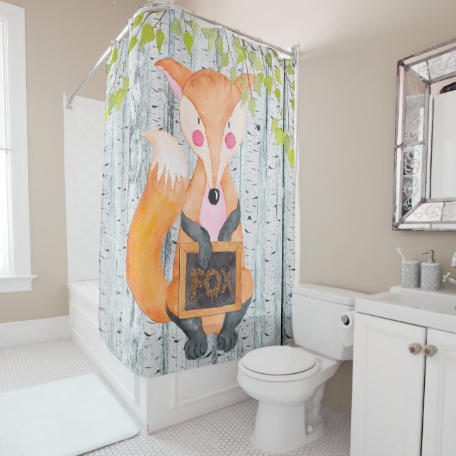 Fox- Woodland Friends - Watercolor illustration (In Situ)