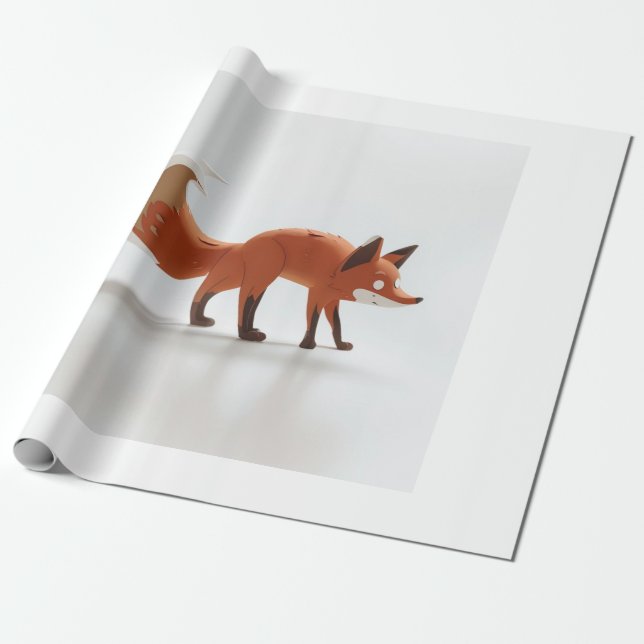 Fox Wrapping Paper (Unrolled)