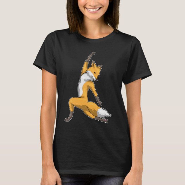 Fox Yoga Fitness Gymnastics T-Shirt (Front)