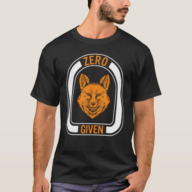 Fox Zero Fox Given Tee Animal Mammal  Nature Wildl (Front)