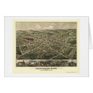 Foxborough, carte panoramique de mA - 1879