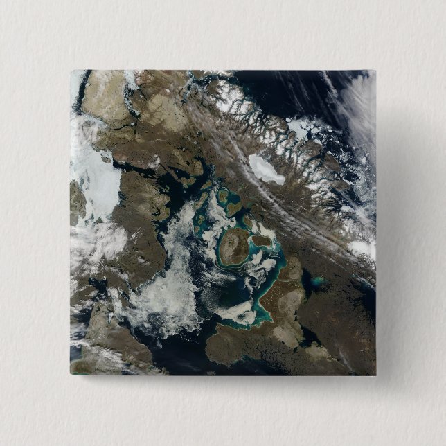 Foxe Basin, Northern Canada 2 Inch Square Button (Front)
