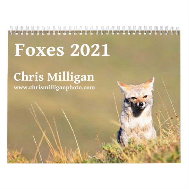 Foxes 2021 by Chris Milligan Calendar (Cover)