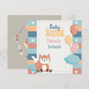 Foxes Baby Shower Invitation