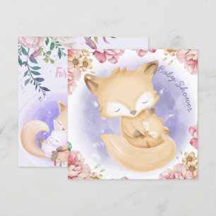 Foxes Baby Shower Invitation