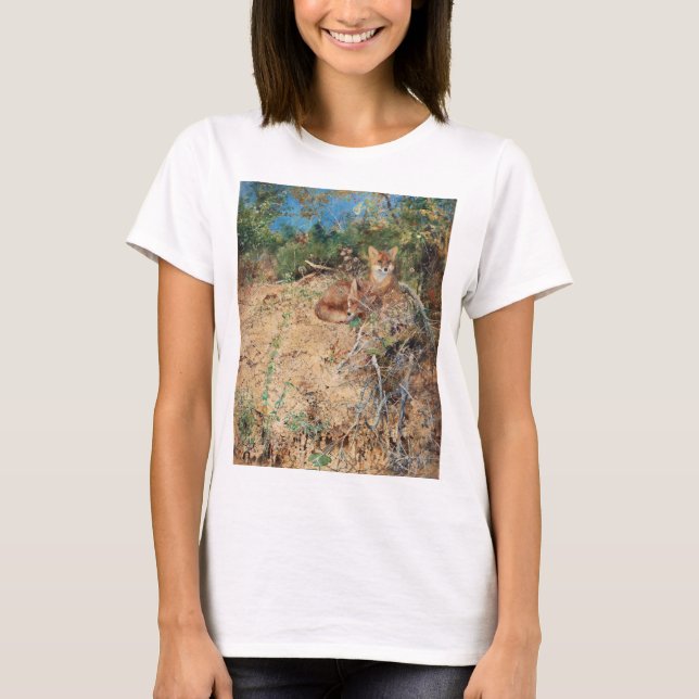 Foxes, Bruno Liljefors T-Shirt (Front)