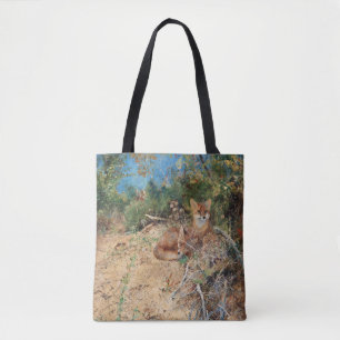 Foxes, Bruno Liljefors Tote Bag