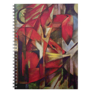 Foxes by Franz Marc, Vintage Abstract Cubism Art Notebook