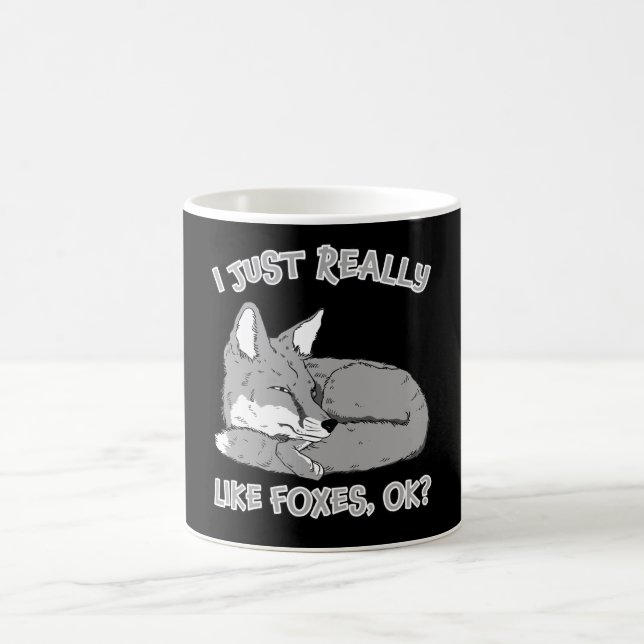 Foxes design fox woodland animal lover forest Gift Coffee Mug (Center)