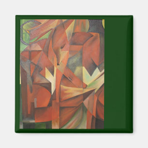 Foxes - Homage to Franz Marc (1913) Magnet